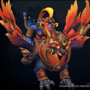 DOTA 2 - Battle Pass 2022 Rare - BatRider - Charms of the Firefiend