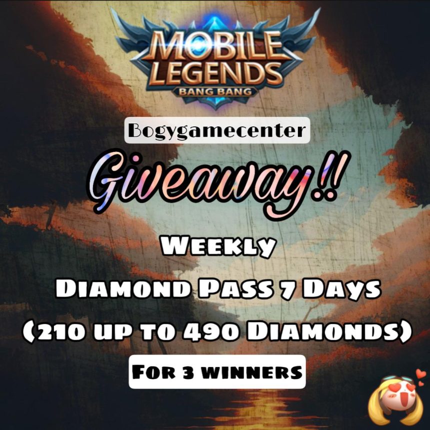 Giveaway 3x Weekly Diamonds Pass Mobile Legends – March 15, 2023