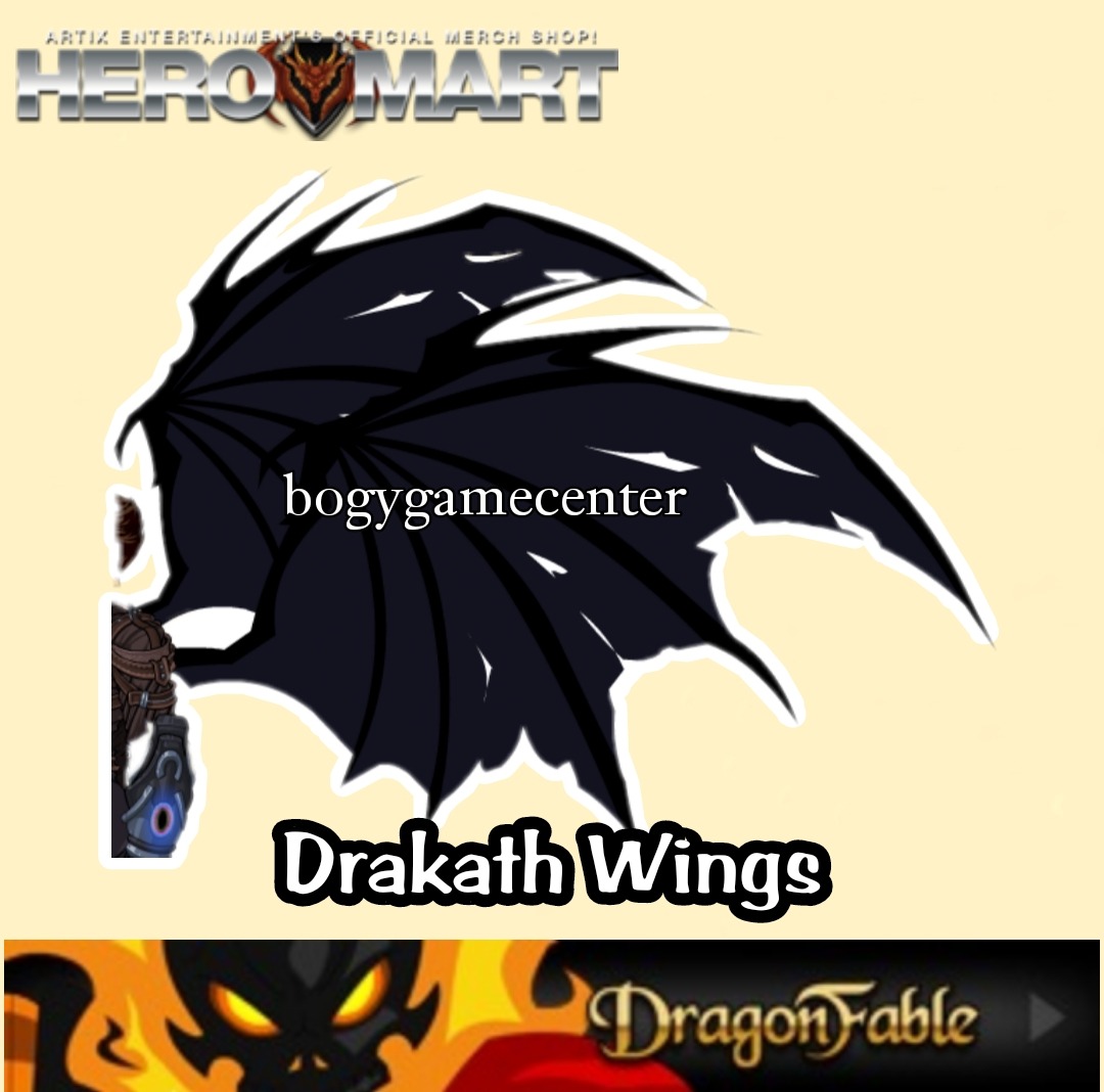 DragonFable - Drakath Wings (Ultra Rare) | Bogy Game Center V2.0