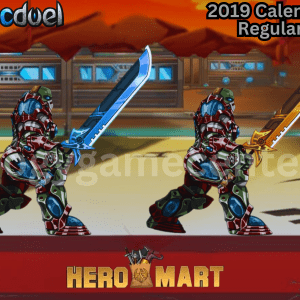 EpicDuel - Corrupted Chronomancer Armor, Chrono Cluster Sword P and Chrono Cluster Sword E (2019 Calendar Regular) (Rare)