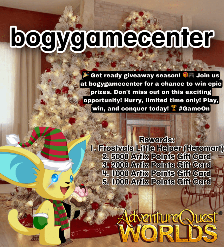 Giveaway Christmas: Frostval’s Little Helpers – January 01, 2024