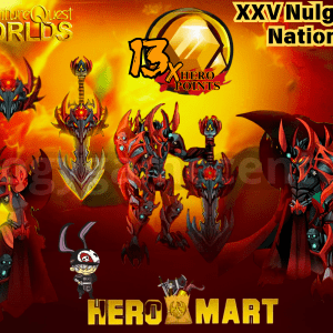 AQW - XXV Nulgath Nation Bundle with 13 Heropoints