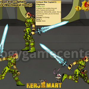 Dragonfable – Antique Star Captain Claymore (Mechquest Verify)