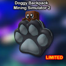 Roblox - Doggy Backpack - Mining Simulator 2