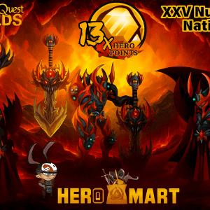 AQW - XXV Nulgath Nation Bundle with 13 Heropoints