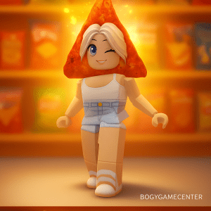 Roblox - Flaming Hot Chip Head (Hat) (Effect) (Very Good Rated) (Prime Gaming)