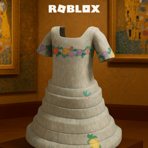 Roblox - Klimt's Aura of Flowers Dress (Skirt) (Uncommon Rated) (The Metropolitan Museum of Art)