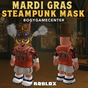 Roblox - Mardi Gras Steampunk Mask (Hat) (Very Good Rated) (Prime Gaming)