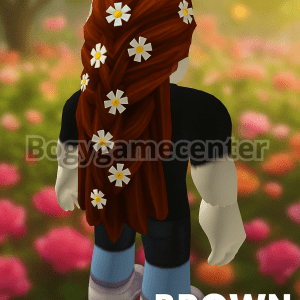 Roblox - Brown Braid Cascade (Hair) (Normal Rated) (Series 2 Toy)