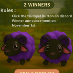 Giveaway Special: 2x Void Sheep Shoulder Pet Roblox β Nov 01, 2025 Giveaway Special: 2x Void Sheep Shoulder Pet Roblox β Nov 01, 2025