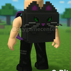 Roblox - 8-Bit Black Cat Backpack (Back) (Normal Rated) (Series 5 Yozoh Toy)