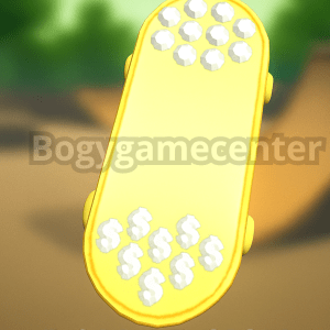 Roblox - Dollar Sign Skateboard (Gear) (Uncommon Rated) (Series 3 Roblox High School: Rich Kid Toy)