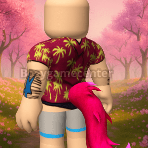 Roblox - Neon Pink Werewolf Tail (Waist) (Good Rated) (Series 6 Enchanted Academy: Werewolf Toy)