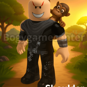 Roblox - Shoulder Monkey (Back) (Good Rated) (Series 4 Design It: Safari Toy)