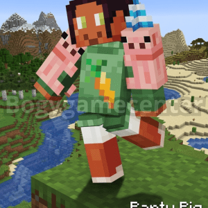 Minecraft Bedrock Edition - Party Pig Sleeve Rare Skin