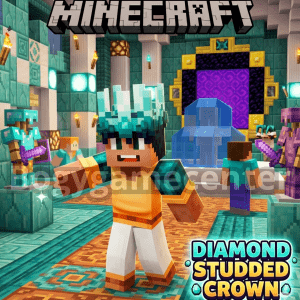 Minecraft: Bedrock Edition - Diamond Studded Crown