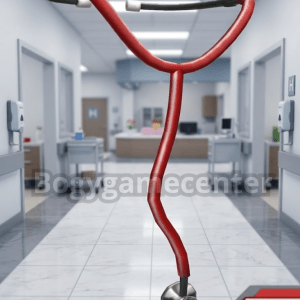 Roblox - Red Stethoscope (Neck) (Normal Rated) (Series 3 Roblox High School: Nurse Toy)