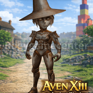 Roblox - Aven XIII the Ancient Warrior (Characters) (Normal Rated) (Aven, the Silver Warrior Roblox Imagination Collection Series 2 Rthro Figure Toy)