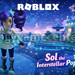Roblox - Sol the Interstellar Popstar (Characters) (Normal Rated) (Luna Galactic Popstar Roblox Imagination Collection Series 2 Rthro Figure Toy)