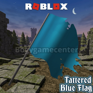 Roblox - Tattered Blue Flag (Back) (Very Good Rated) (Flag Wars: Blue Roblox Celebrity Series 9 Mystery Boxes)